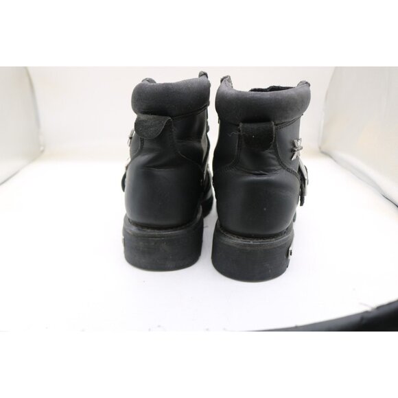 X Element Women's Black Advanced Lace-Up Motorcycle Boots-Leather-6.5M-Biker - Picture 9 of 13